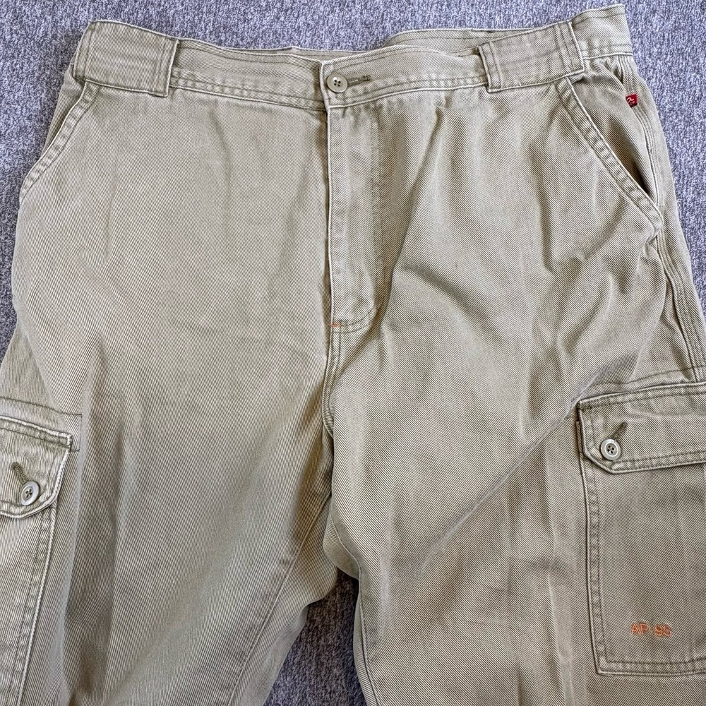 VTG Paratrooper Pants Mens 38X32 APCO Beige Baggy Cargo‎ Streetwear Y2K Skate